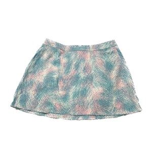 Outdoor Voices - Blue & Pink Hatch Print A-line Mini Skirt, med